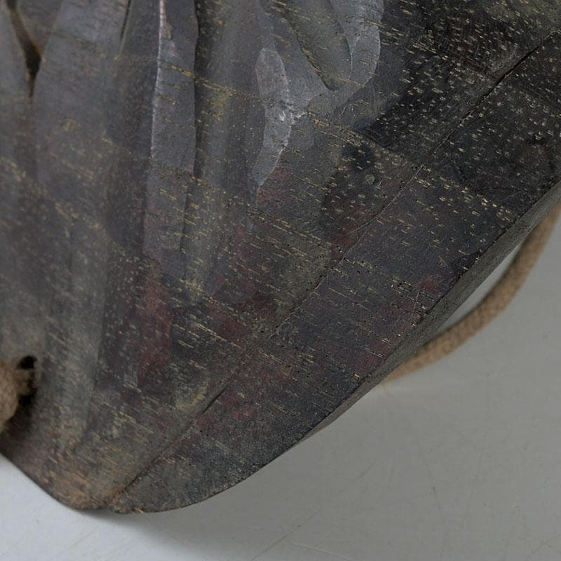 時代木彫面　能面　烏天狗　獣面　神楽面　M　9597