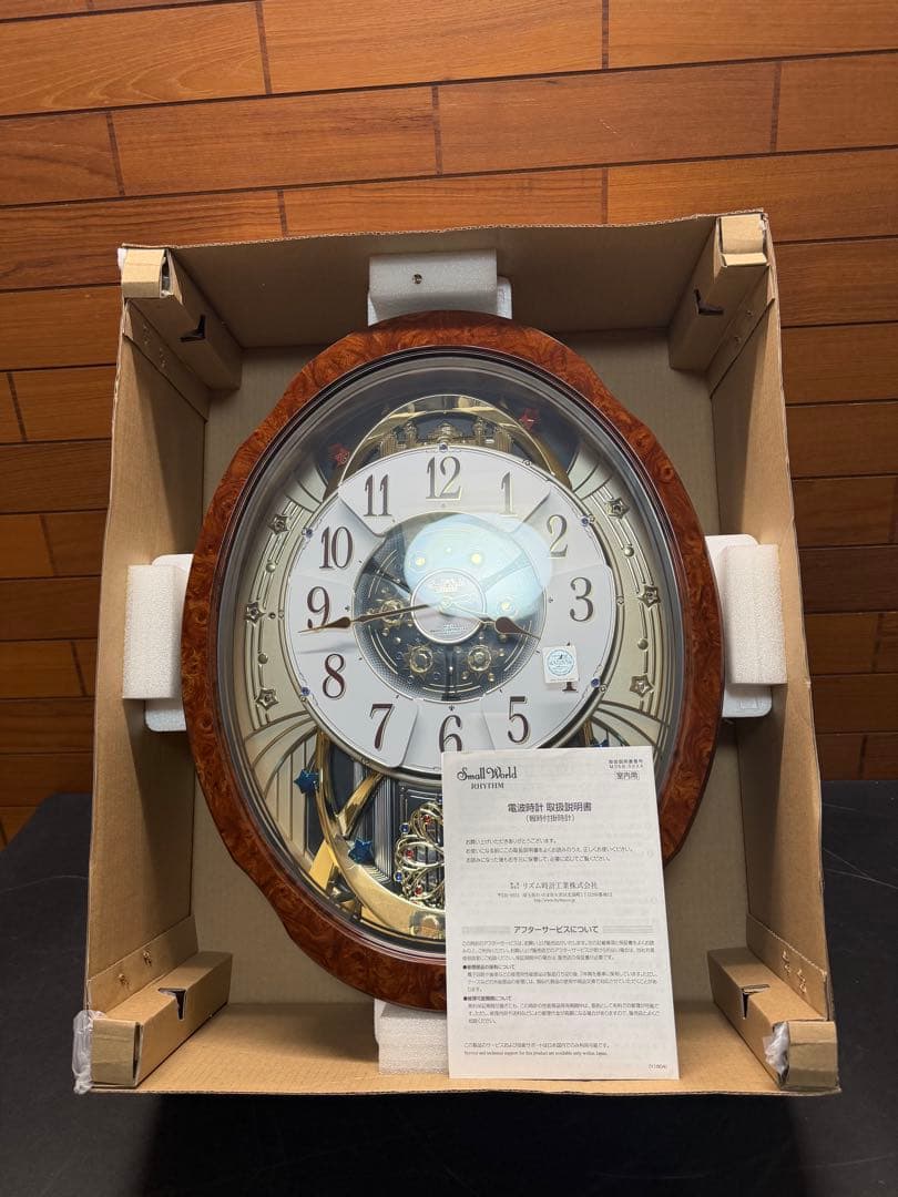 RHYTHM からくり時計 スモールワールドブルームDX 4MN499RH