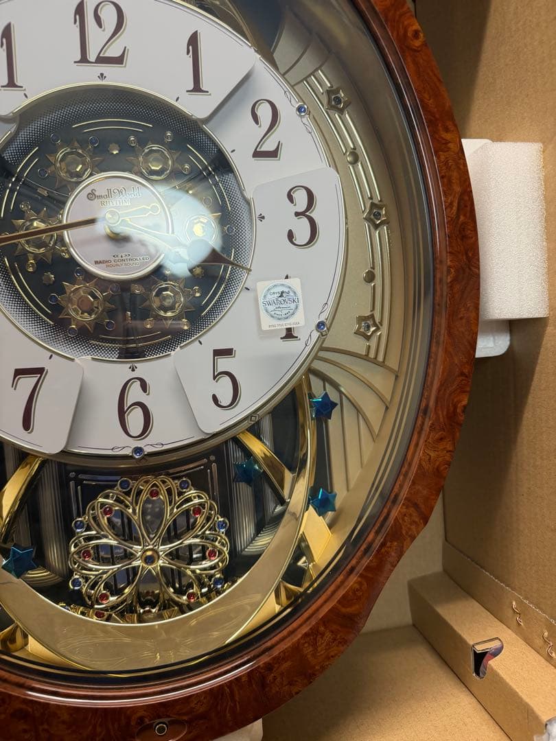 RHYTHM からくり時計 スモールワールドブルームDX 4MN499RH