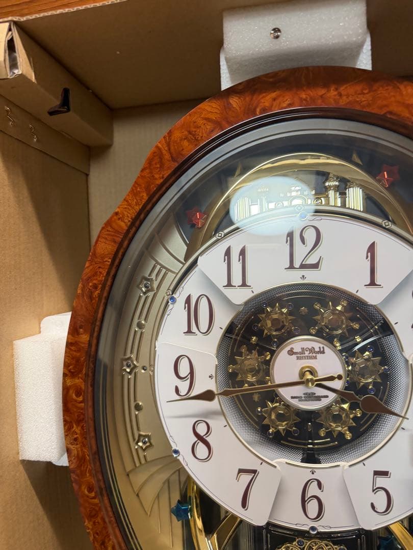 RHYTHM からくり時計 スモールワールドブルームDX 4MN499RH