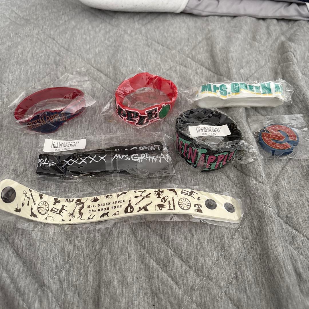 Mrs. GREEN APPLE ラバーバンド 等グッズセット