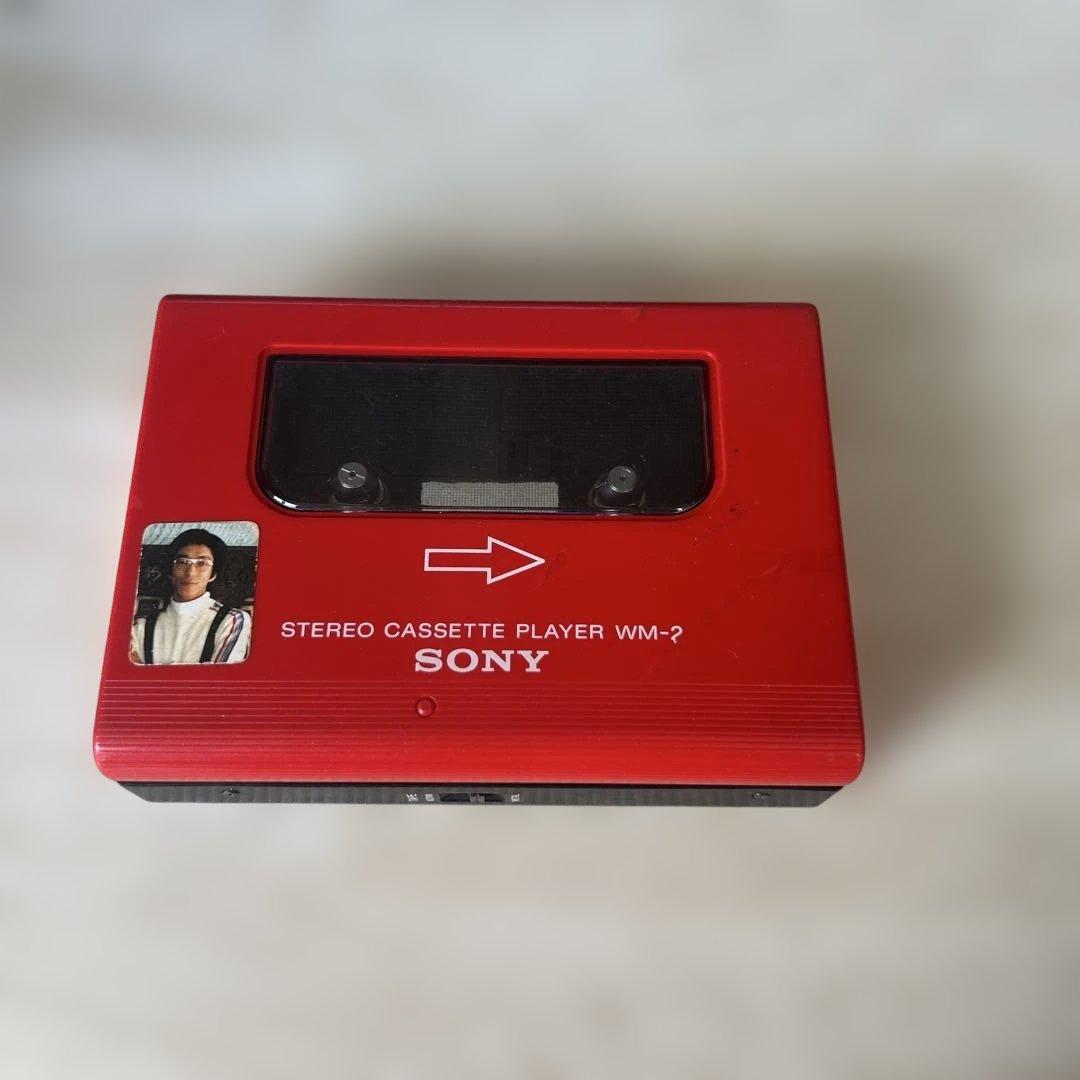 SONY WALKMAN II WM-2 カセットプレーヤー レッド ジャンク