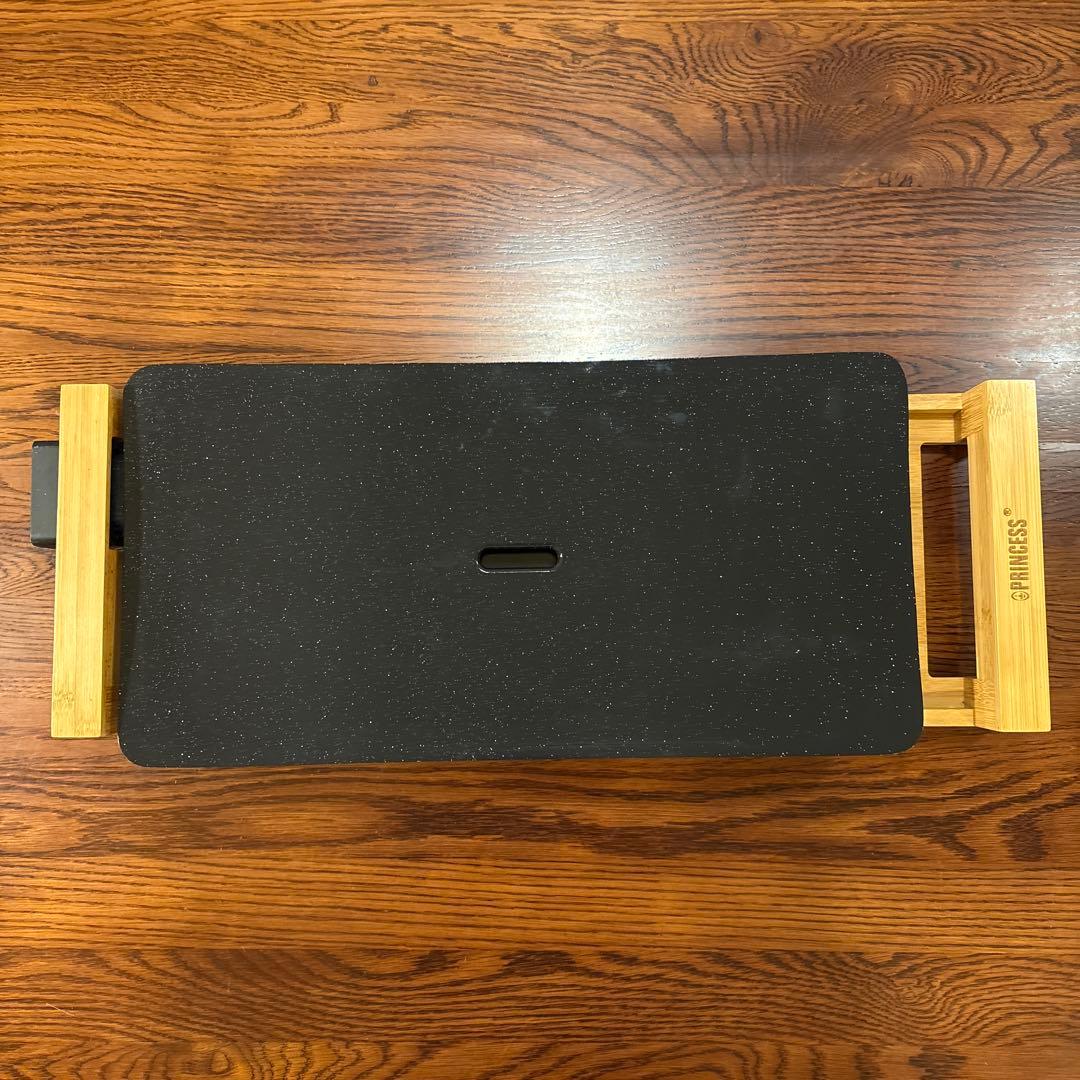 送料込 プリンセスTable Grill Stone テーブルグリルストーン黒