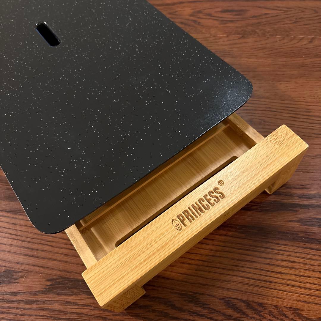 送料込 プリンセスTable Grill Stone テーブルグリルストーン黒