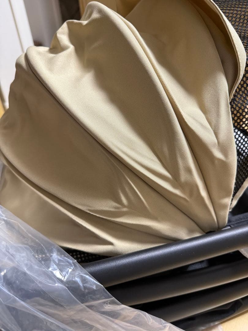 エアリーフォールド ペットカート 折りたたみ 軽量　khaki（ベージュに近い）