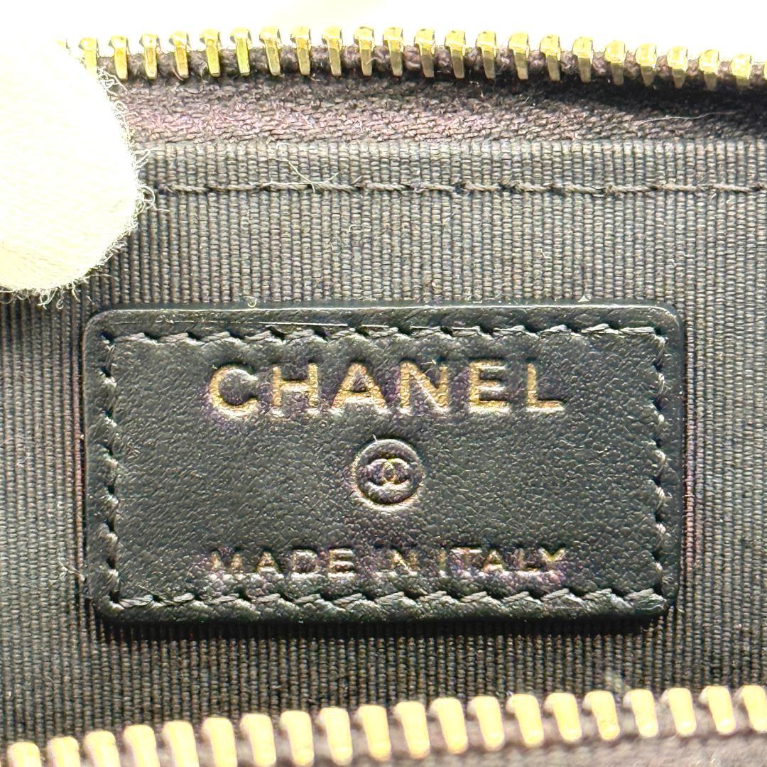 美品　CHANEL シャネル　パース　キャビアスキン　マトラッセ
