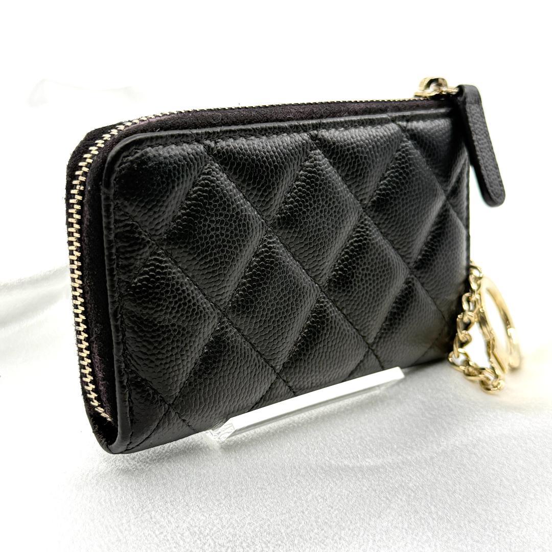 美品　CHANEL シャネル　パース　キャビアスキン　マトラッセ