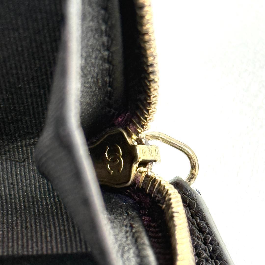 美品　CHANEL シャネル　パース　キャビアスキン　マトラッセ