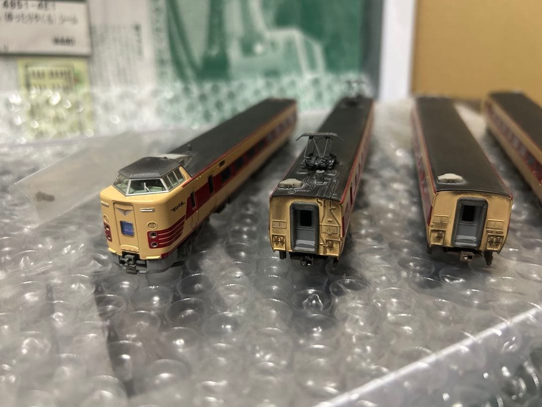 KATOウェザリング加工新品381系リバイバルやくも4両編成オーナー所有放出品