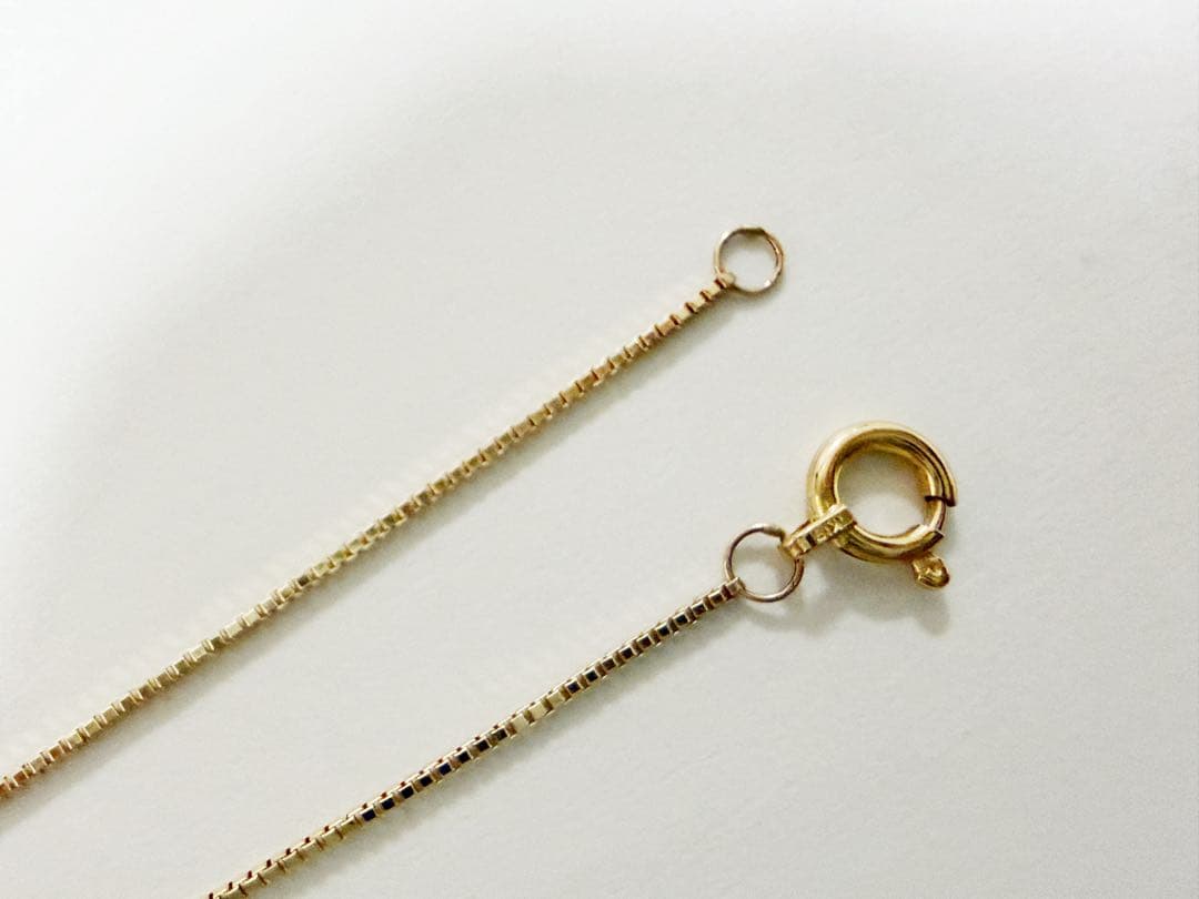 k18 18金　イエローゴールド　アジャスター　ベネチアンチェーン10cm