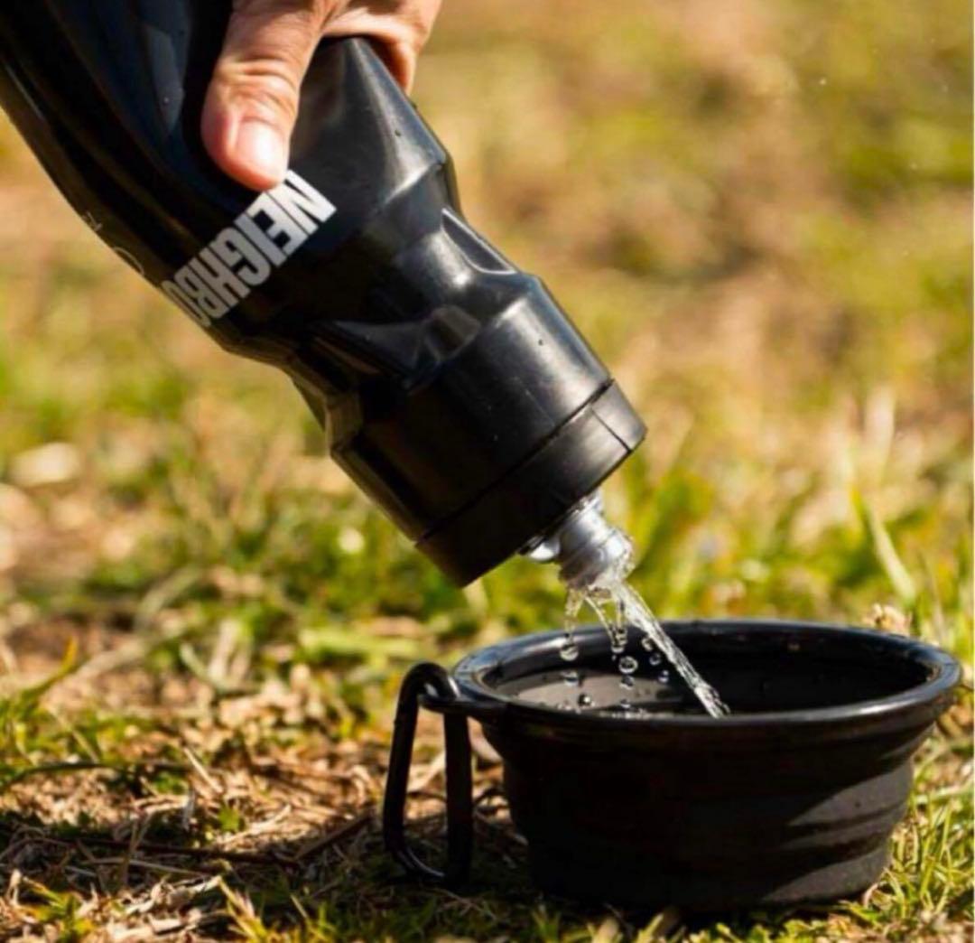 食器・餌やり・水やり用品 NEIGHBORHOOD Foldable Dog Bowl Black