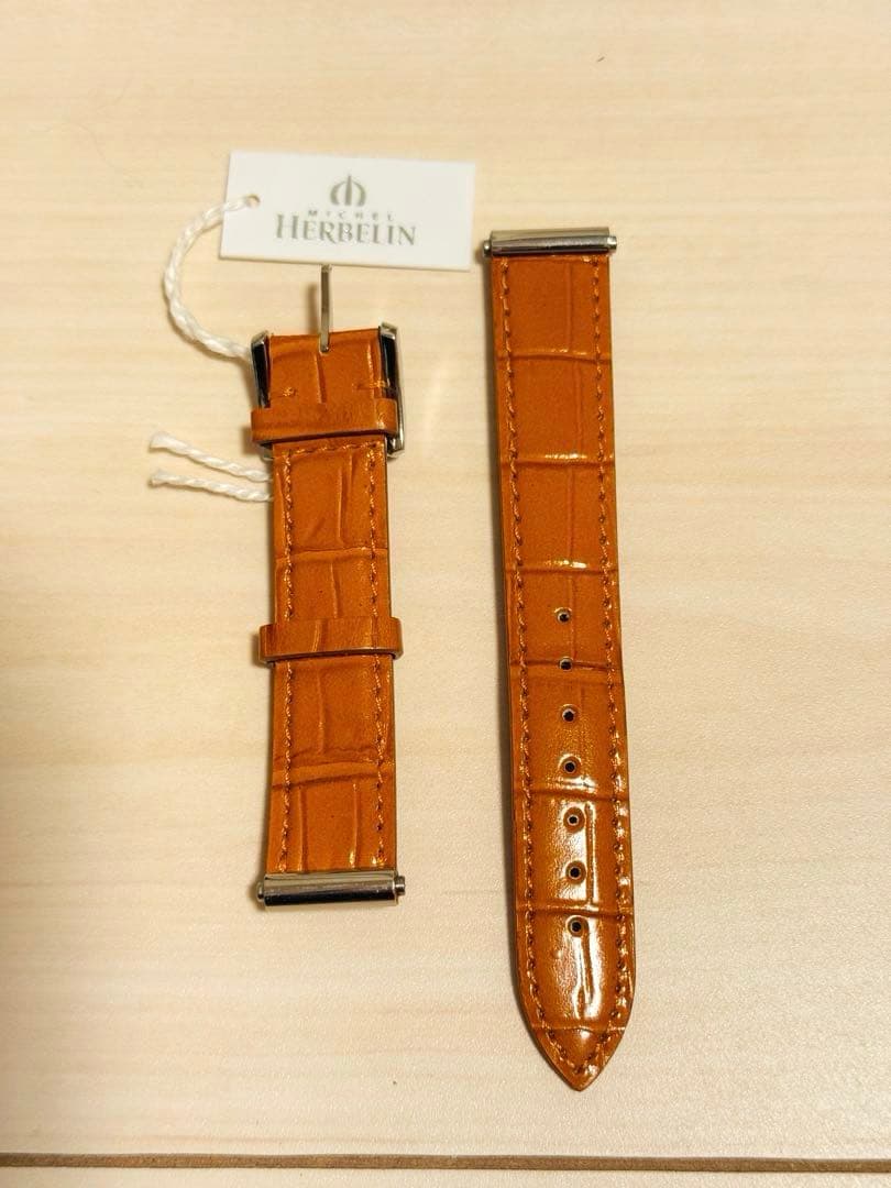 【新品/未使用】【 MICHEL HERBELIN 】レザー調時計ベルト