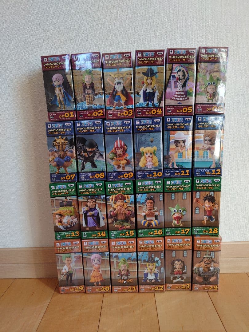 ワンピース ワールドコレクタブルフィギュア ドレスローザ24体セット