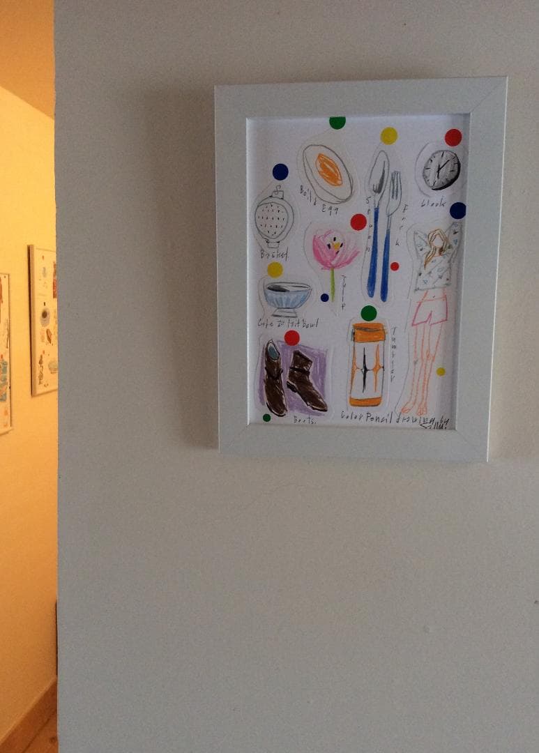 PIN-UP ゆでタマゴ＆チューリップ 原画フレーム付き