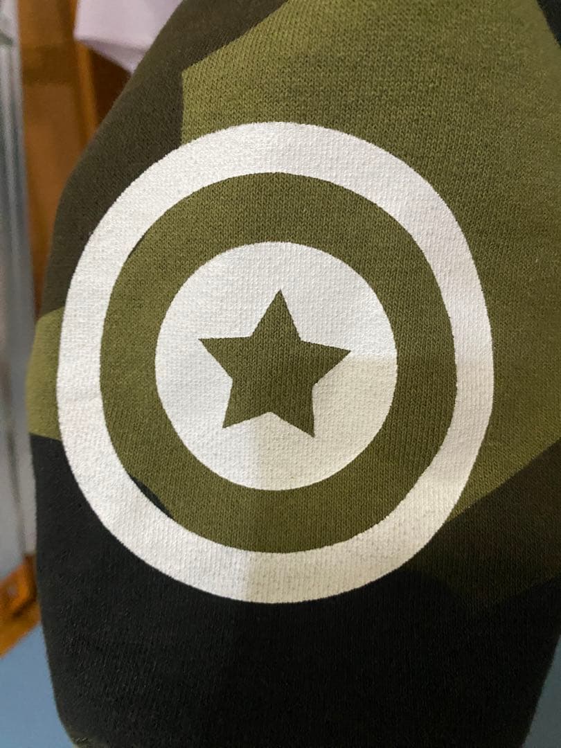 A Bathing ape 迷彩 シャークパーカー Big foodie