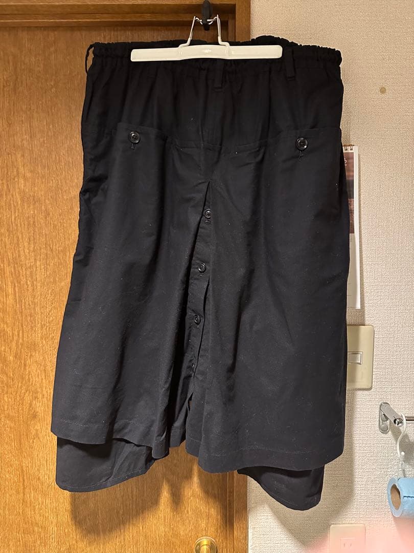 ヨウジヤマモトプールオム　刺繍ラップパンツ