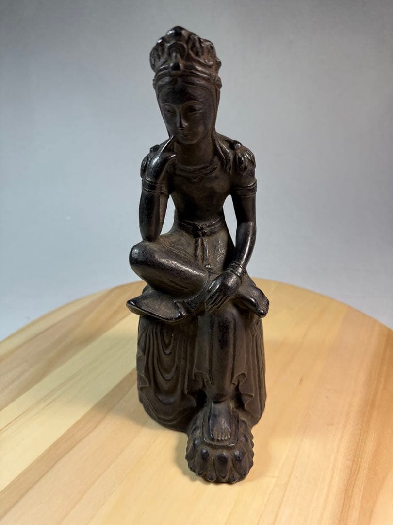 仏像 思惟弥勒銅製仏像 仏教美術 芸術品骨董