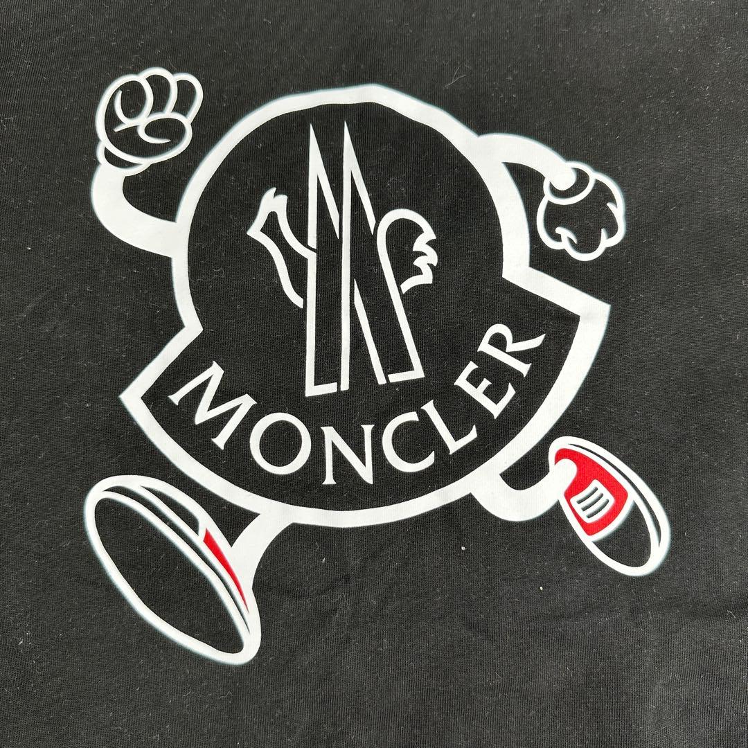 モンクレール　Tシャツ ロゴキャラクター　ブラック