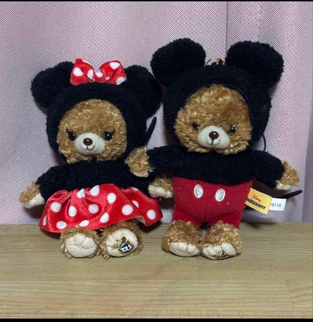 ユニベアシティ バズライトイヤー　ミッキーミニー　なりきりストラップ