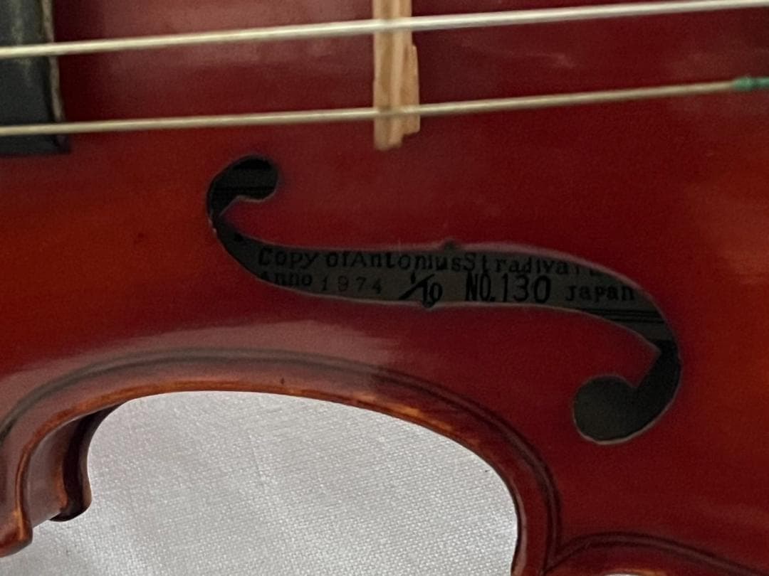 ■KISOSUZUKI バイオリン 1974年 1/10 NO.130 木曽鈴木