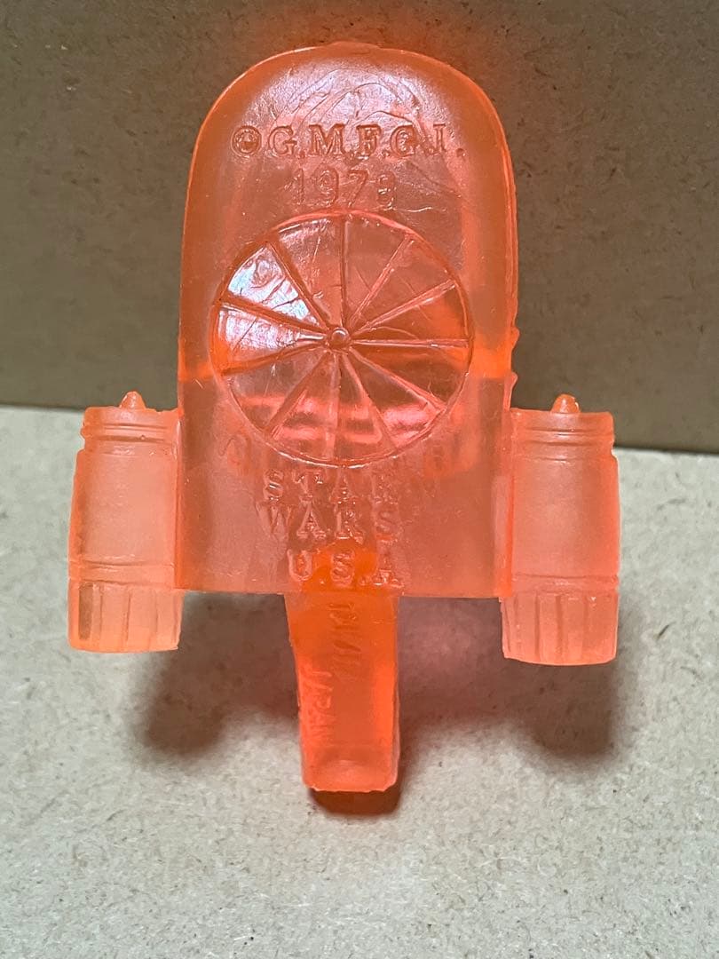 スターウォーズ　ランドスピーダー　大サイズ　クリアオレンジ　消しゴム　タカラ