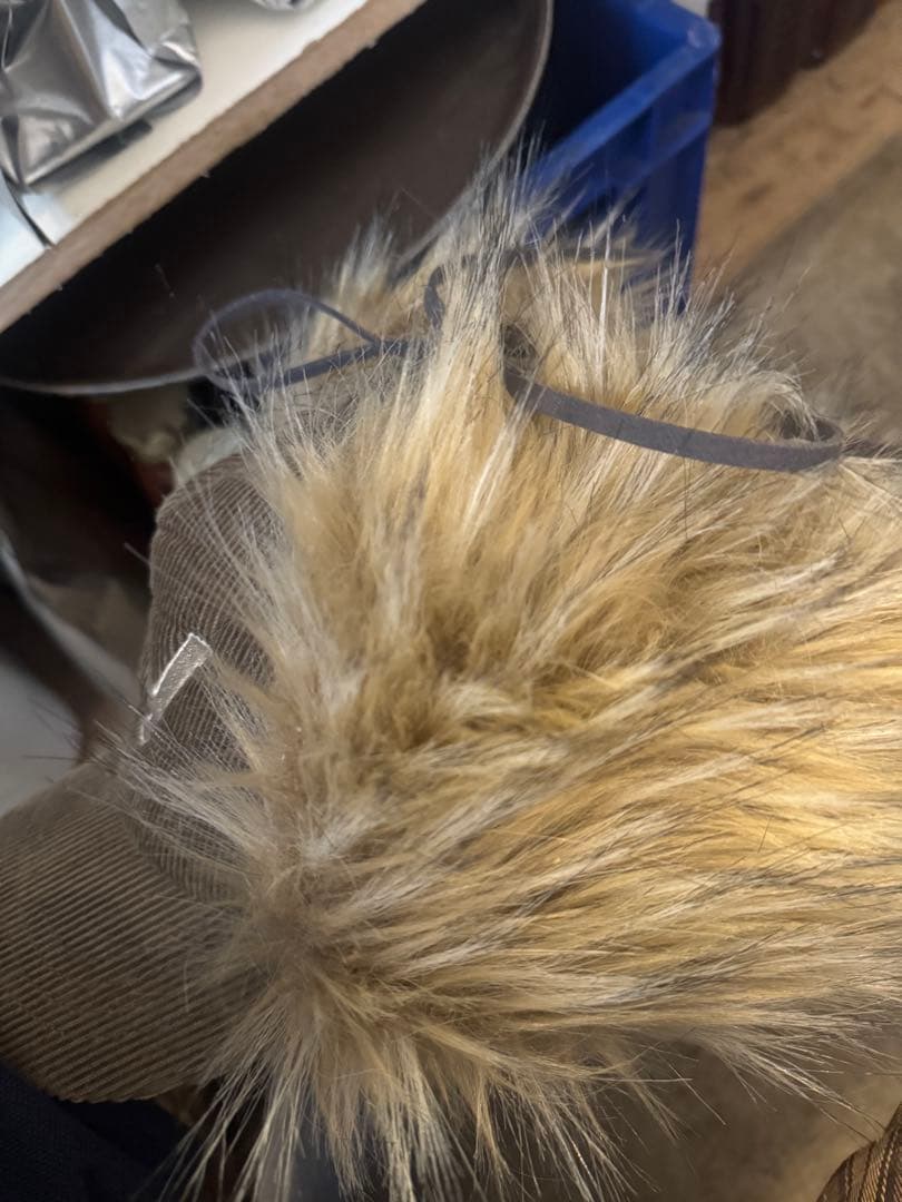 open Yy ファーキャップ ブラウン