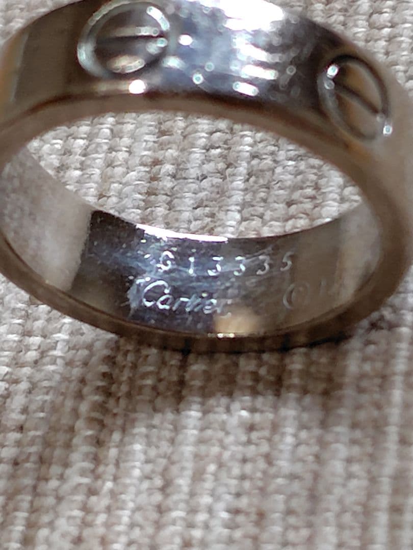 カルティエ　ラブリング　51 18金　WG　説明必読願います