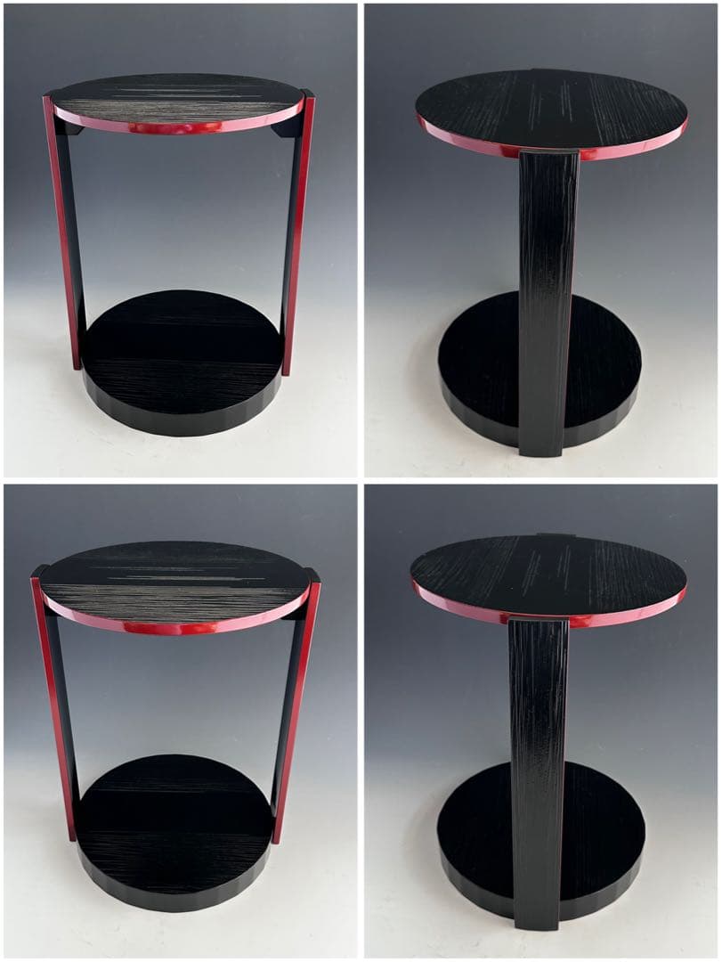 茶道具　一閑　爪紅　丸卓　而妙斎好写　棚物　稽古　茶会　表千家