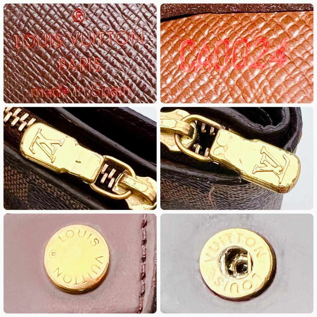 開運財布！ルイヴィトン コンパクトジップ ダミエ 財布 正規保証2X5326.