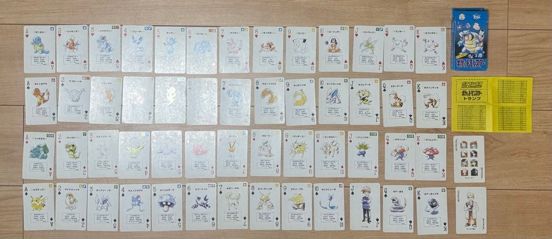 も*し様 ポケットモンスター 青 トランプ 1995年製