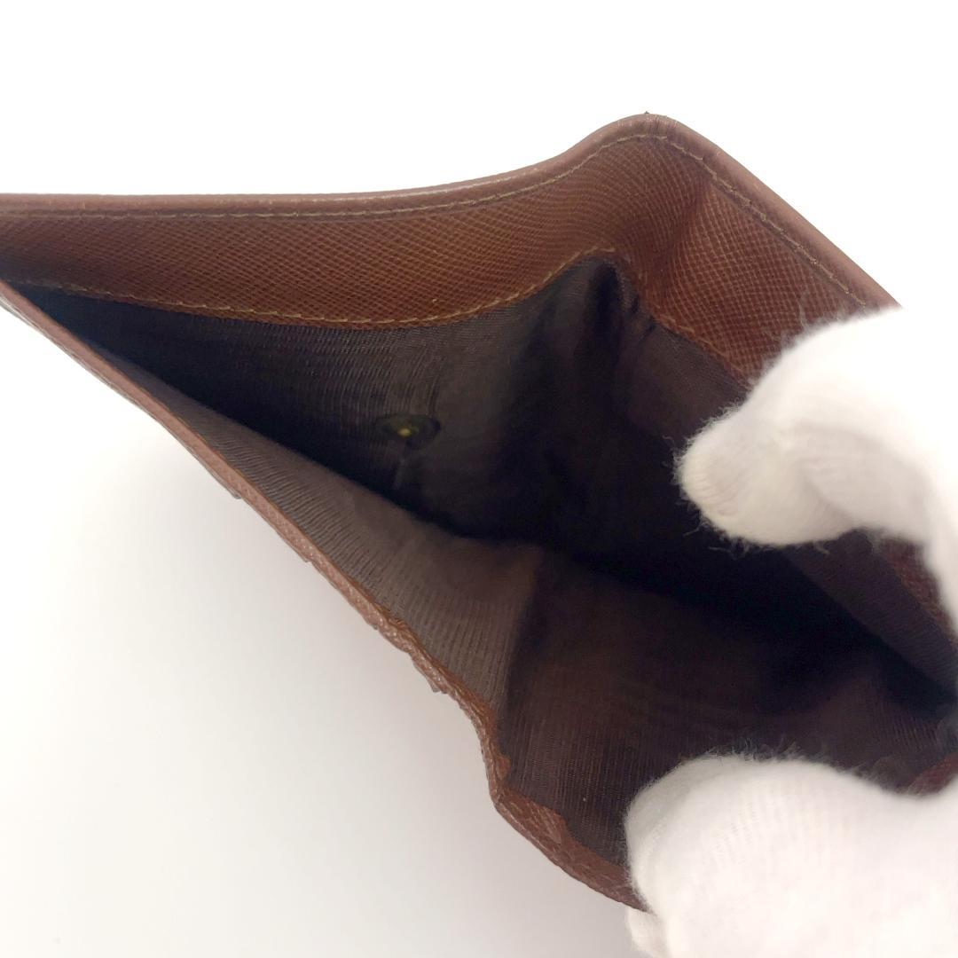 PRADA プラダ サフィア―ノレザー ブラウン 三つ折り 財布 Wallet