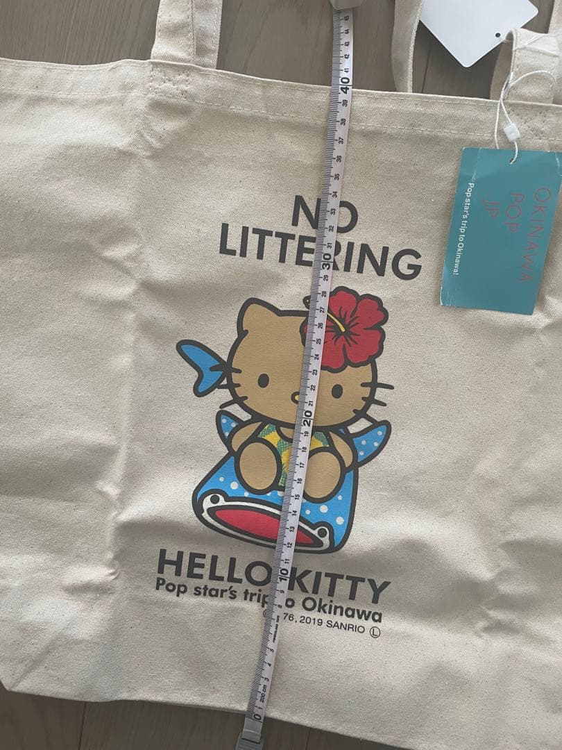 ご当地キティ 沖縄 ジンベイザメ キャンバストートバッグ 新品