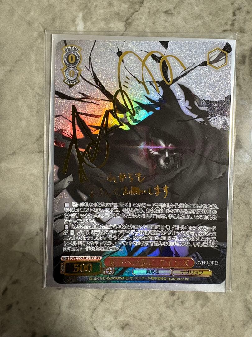 ヴァイスシュヴァルツ　配下への思い　アインズ　SEC ①