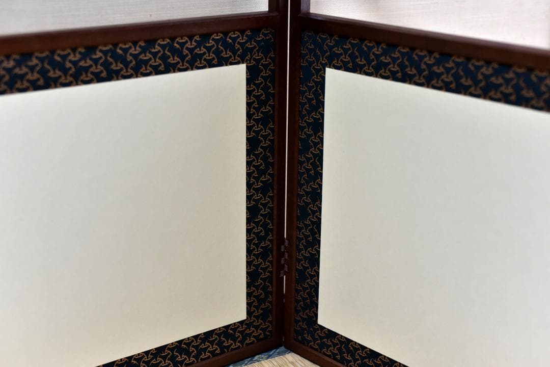 こまつなぎ　風炉先屛風【極上品】お茶道具／共箱