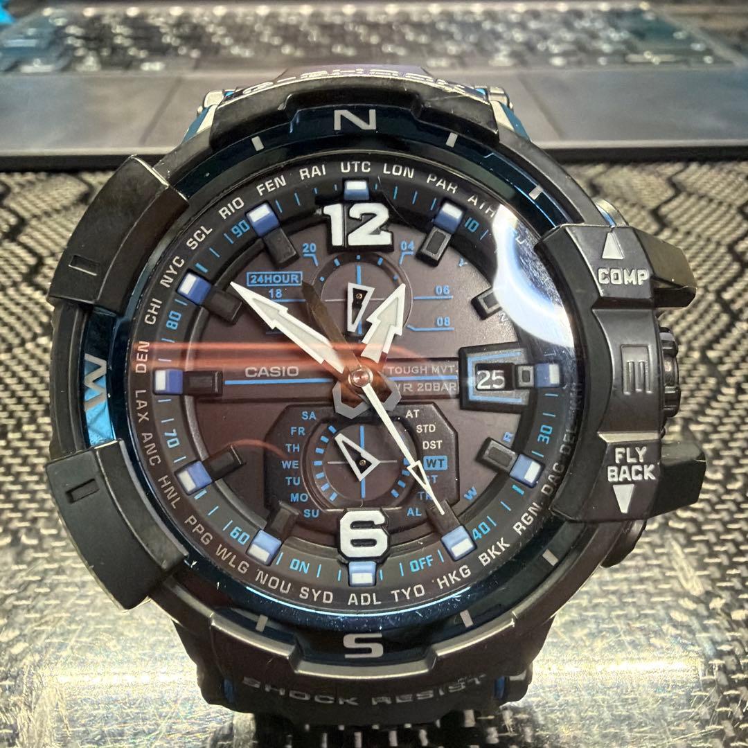 GW-A1100FC CASIO G-SHOCK ブラック/ブルー