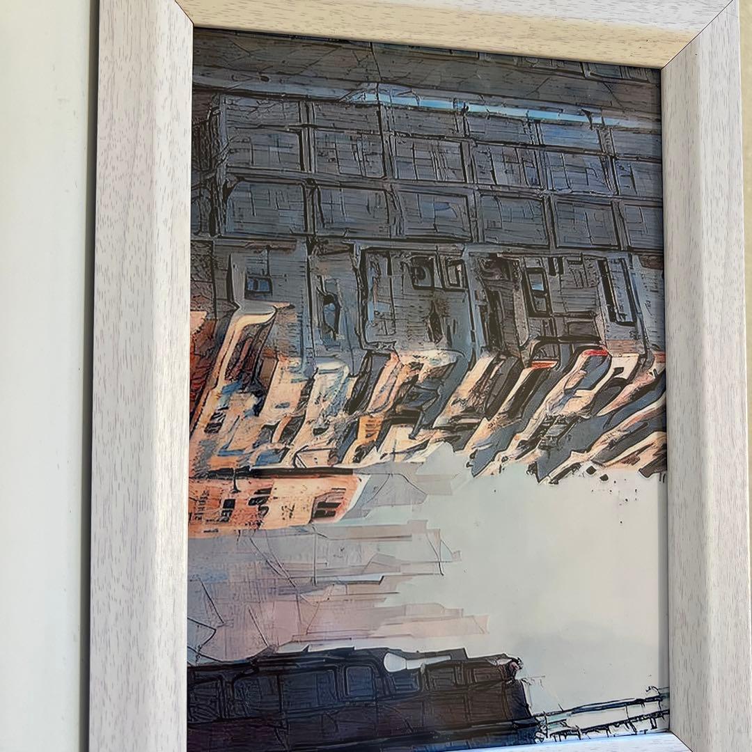 荒廃都市　絵画　タペストリー　イラスト画