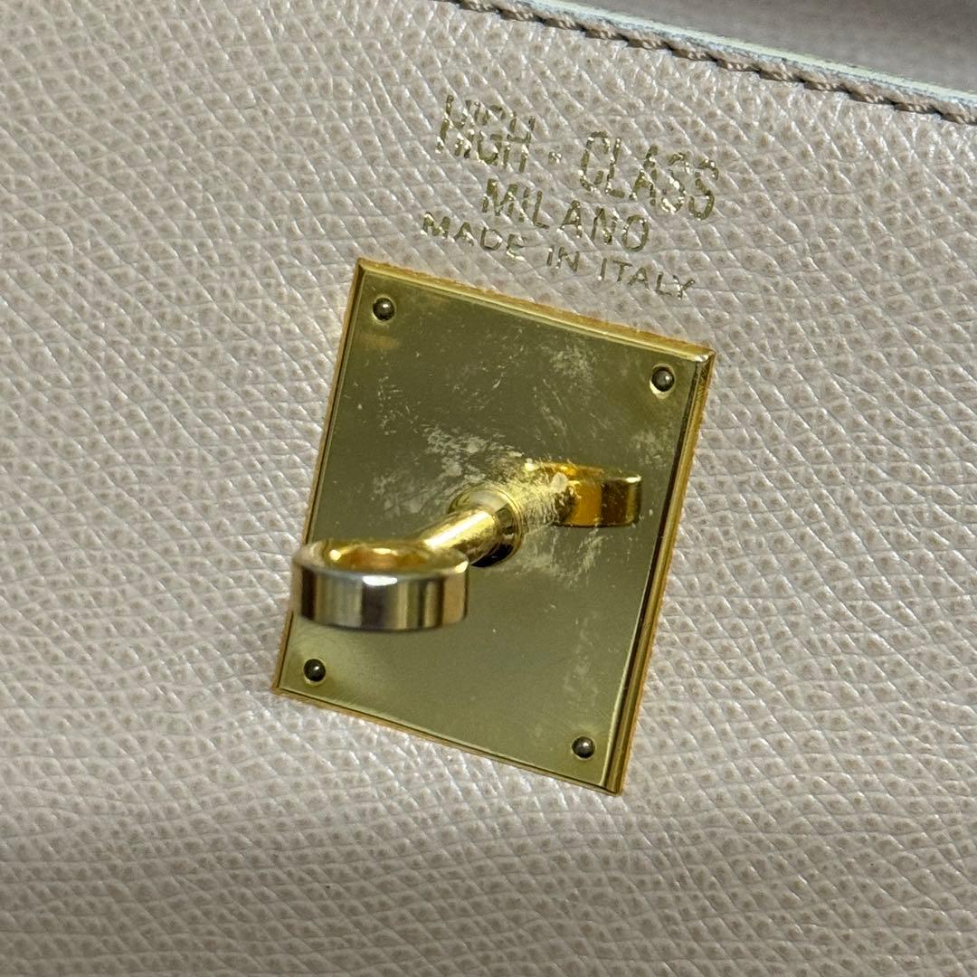 超希少！ヘンリーハイクラス 2way ベルトデザイン　ハンドバッグ　ベージュ