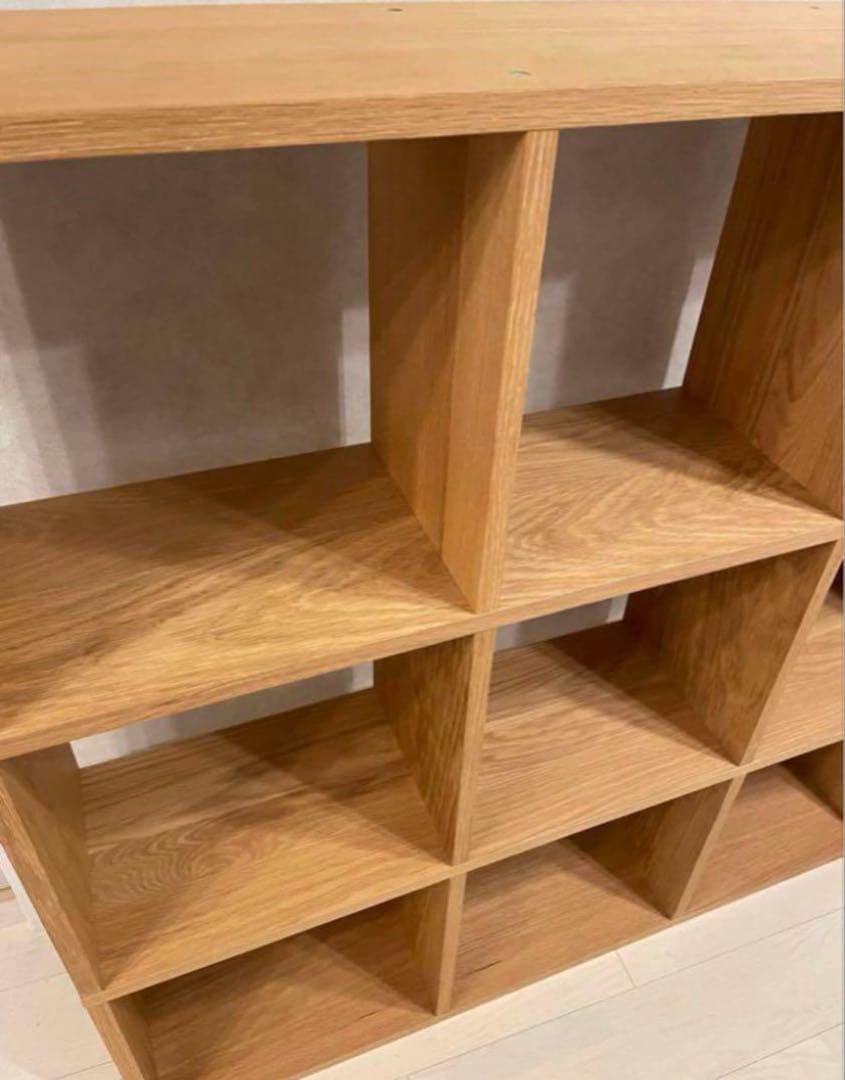 無印良品 スタッキングシェルフ　３段×３列　オーク材　引き取り歓迎