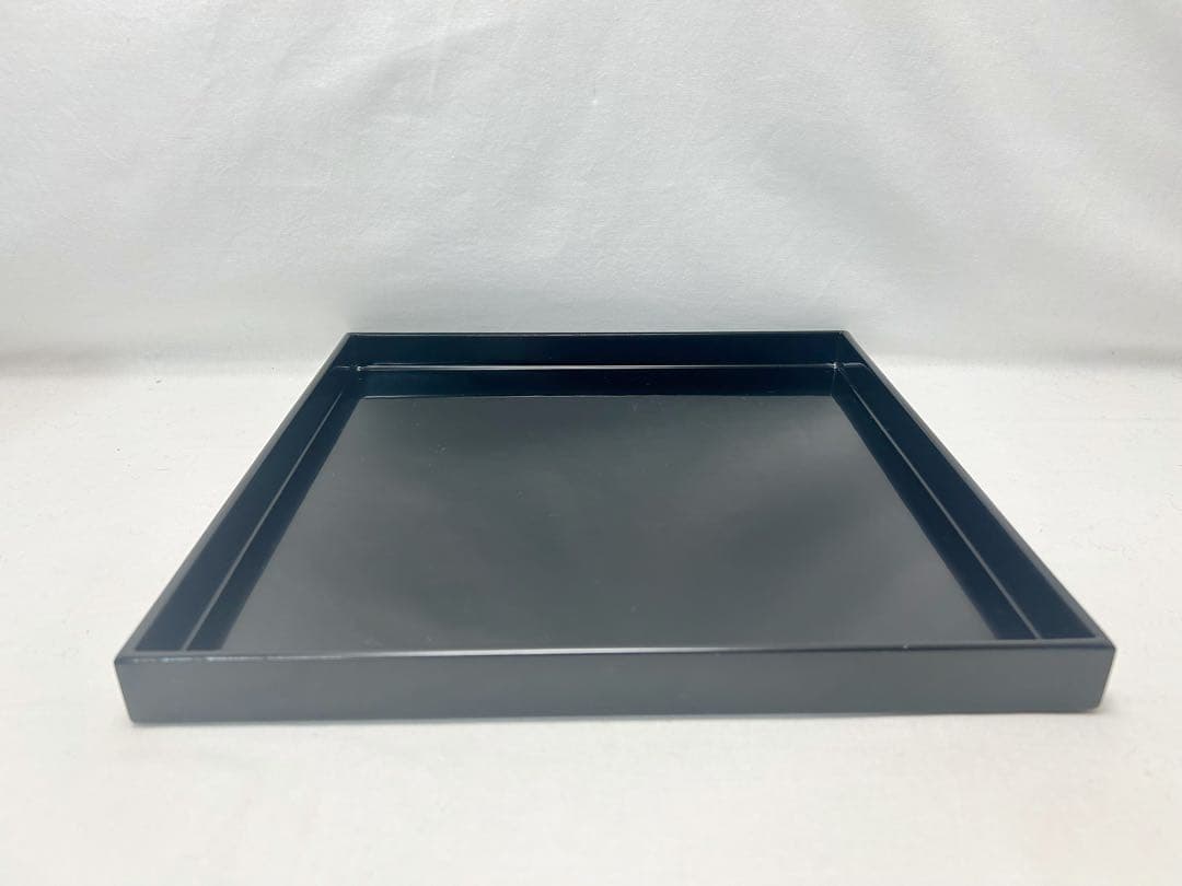 未使用 懐石道具 黒塗 四方膳 会席膳5客 角膳 平膳 元箱