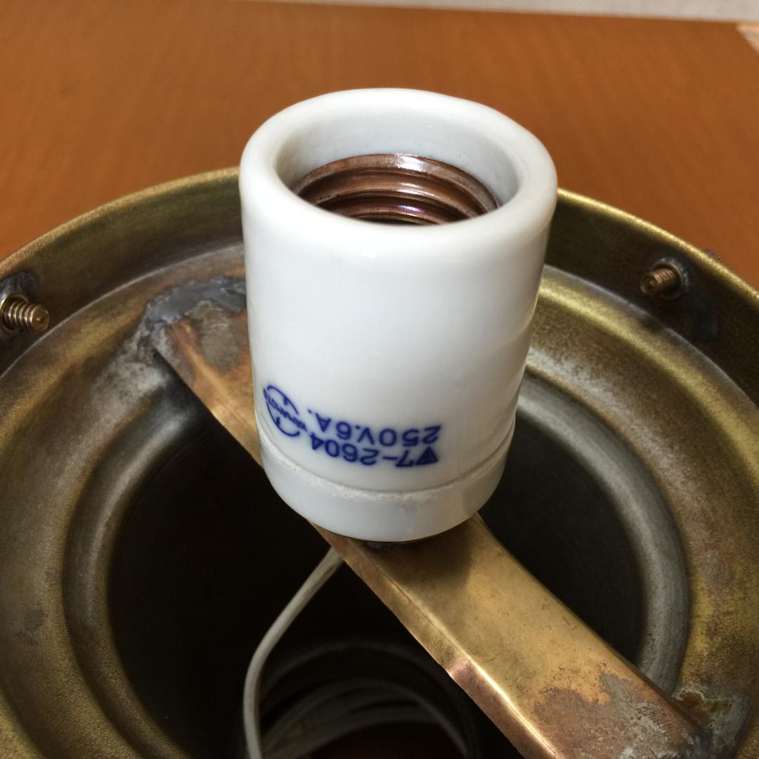 昭和レトロ照明 乳白色ガラス