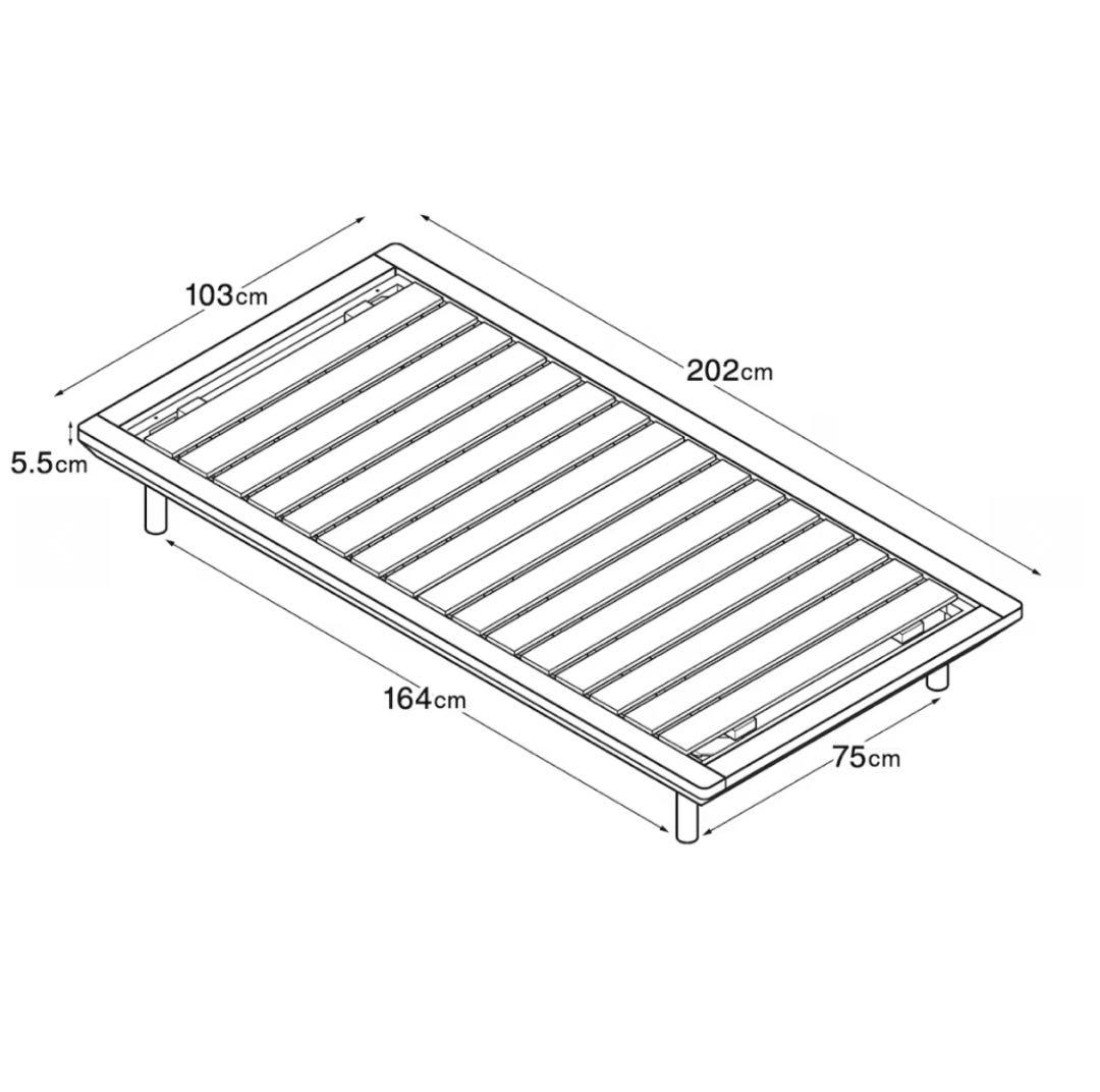 無印良品　木製ベッド　ヘッドボード付き