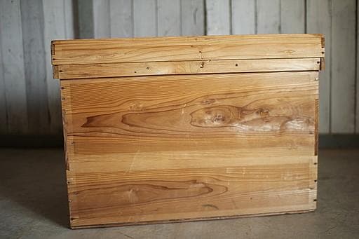 古いお茶箱　大　木箱　収納箱