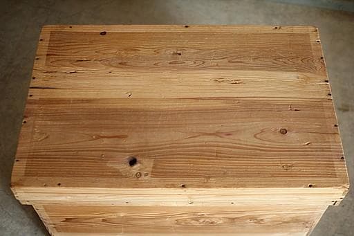 古いお茶箱　大　木箱　収納箱