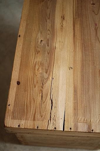 古いお茶箱　大　木箱　収納箱