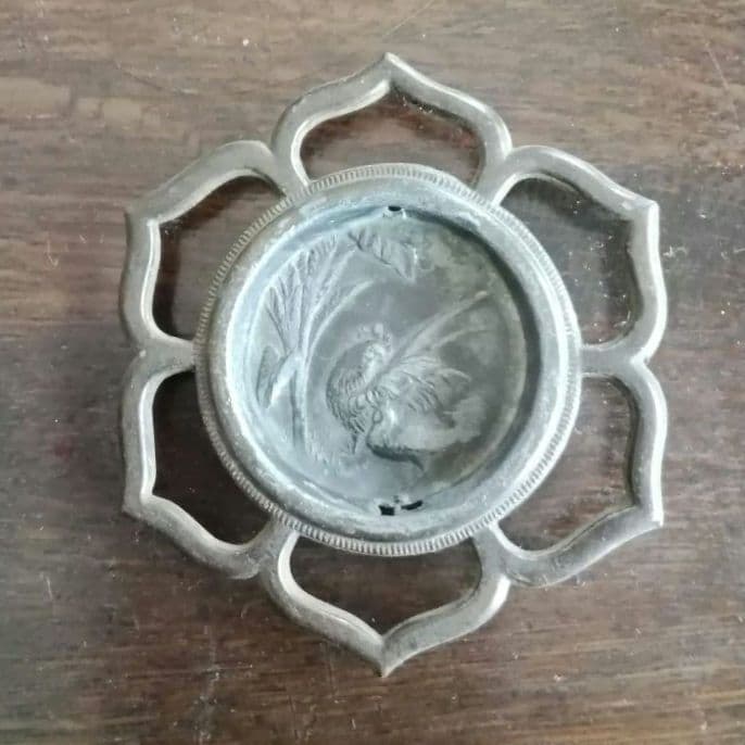 襖の引き手　引手　金属工芸　和骨董　アンティーク