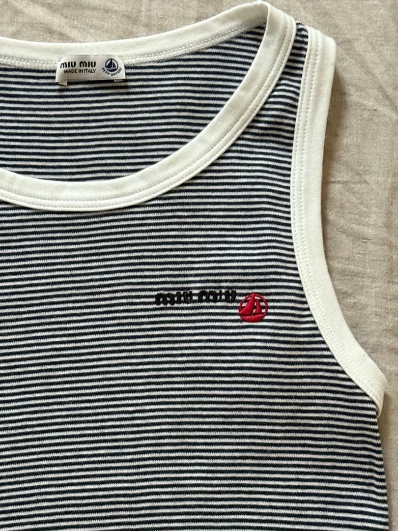 miumiuプチバトー ストライプタンクトップ xs ミュウミュウ