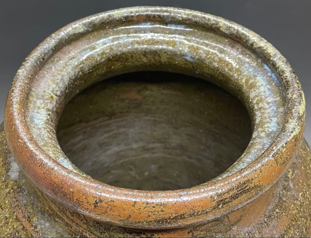 常滑焼　古常滑　灰釉　大壺　h73