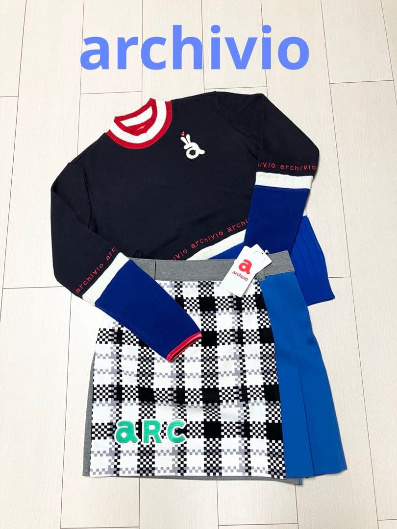 (美品・新品)アルチビオarchivioニットセーター・スカートセットサイズ36