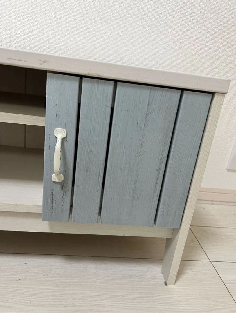 テレビ台 テレビボード ローボード ホワイト ブルー 水色 北欧 韓国 マリーナ