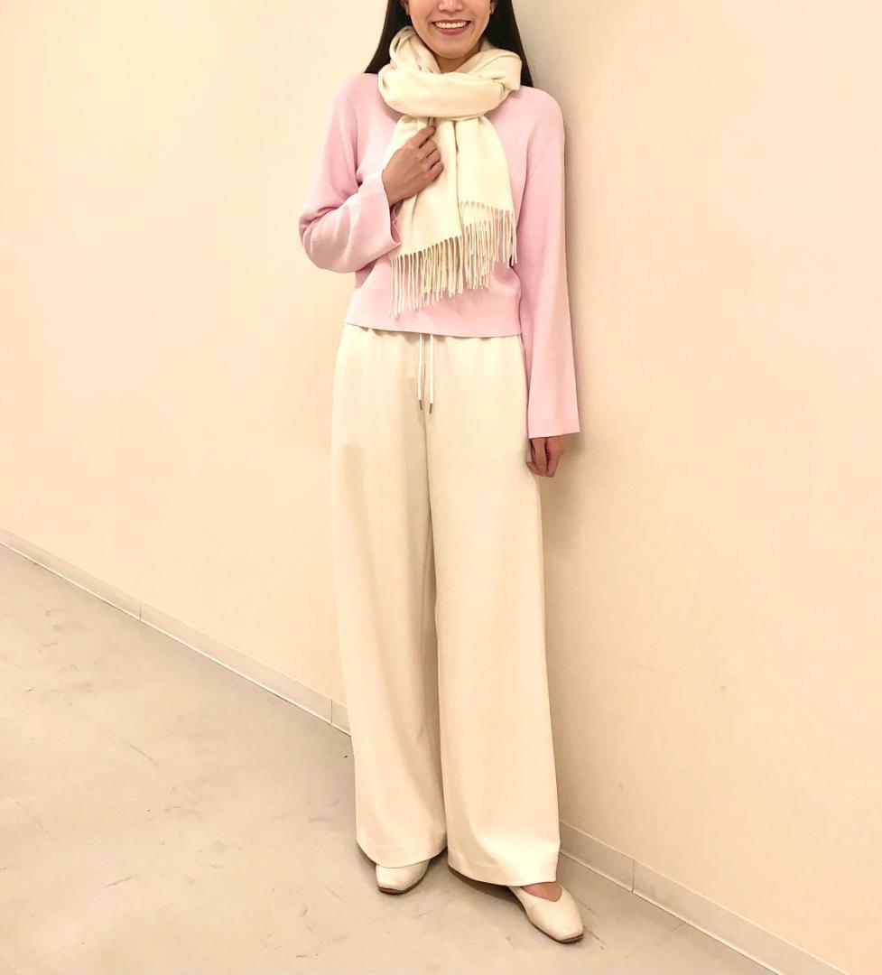 Theory セオリー ストール マフラー 大判　カシミヤ100% ベージュ